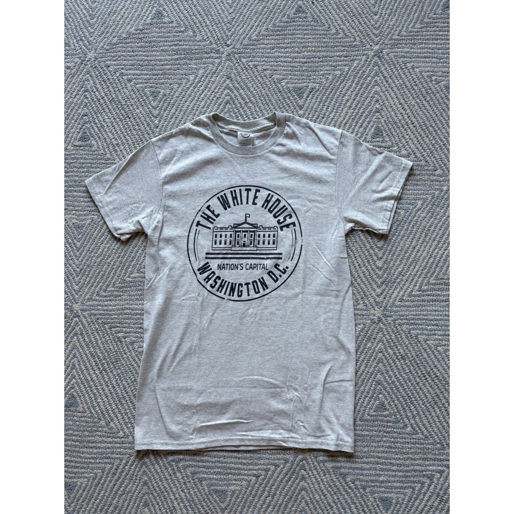 White House Nations Capital Graphic T-Shirt - Gray - Small